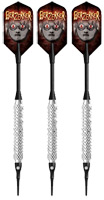 Click here to see larger photo of the Bottelsen Berzerker Super Alloy Diamond Knurl Soft Tip Darts.