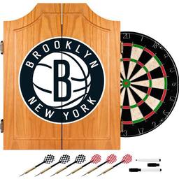 Click here to learn more about the Brooklyn Nets NBA Wood Dart Cabinet Set.