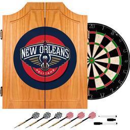 Click here to learn more about the New Orleans Pelicans NBA Wood Dart Cabinet Set.