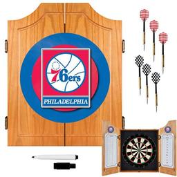 Click here to learn more about the Philadelphia 76ers NBA Wood Dart Cabinet Set.