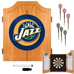 Click here to learn more about the Utah Jazz NBA Wood Dart Cabinet Set.