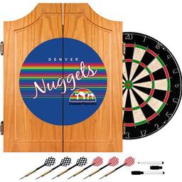 Click here to learn more about the Denver Nuggets Hardwood Classics NBA Wood Dart Cabinet.