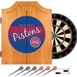 Click here to learn more about the Detroit Pistons Hardwood Classics NBA Wood Dart Cabinet.