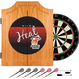 Click here to learn more about the Miami Heat Hardwood Classics NBA Wood Dart Cabinet.