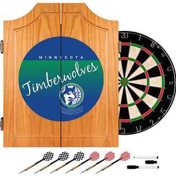Click here to learn more about the Minnesota Timberwolves Hardwood Classics NBA Wood Dart Cabinet.