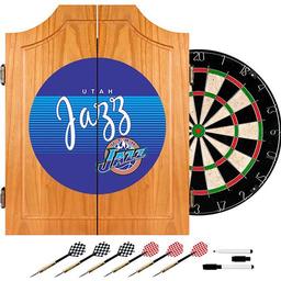 Click here to learn more about the Utah Jazz Hardwood Classics NBA Wood Dart Cabinet.