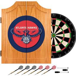 Click here to learn more about the Atlanta Hawks NBA Wood Dart Cabinet Set.