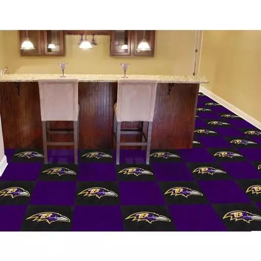 Baltimore Ravens Carpet Tiles 18"x18" tiles