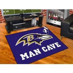 Click here to learn more about the Baltimore Ravens Man Cave All-Star Mat 33.75"x42.5".