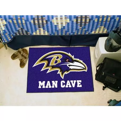 Baltimore Ravens Man Cave Starter Rug 19"x30"
