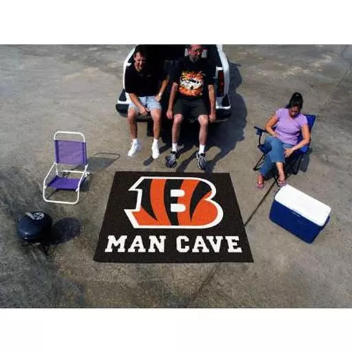 Cincinnati Bengals Man Cave Tailgater Rug 5''x6''