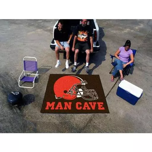 Cleveland Browns Man Cave Tailgater Rug 5''x6''