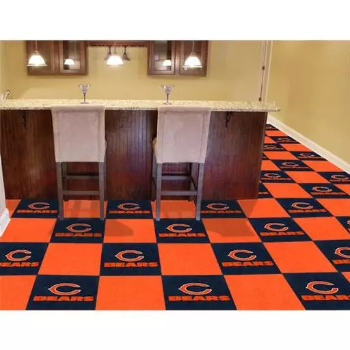 Chicago Bears Carpet Tiles 18"x18" tiles