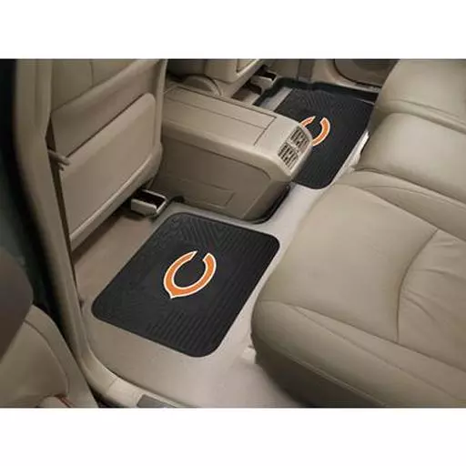 Chicago Bears Backseat Utility Mats 2 Pack 14"x17"