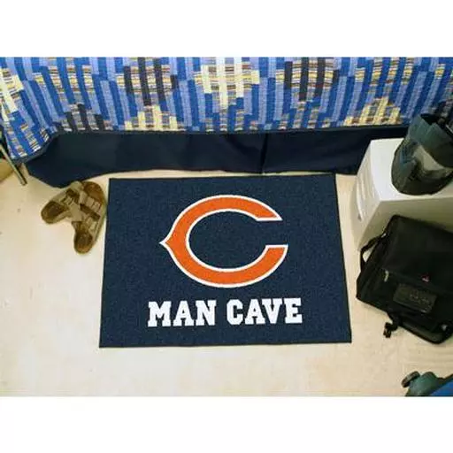 Chicago Bears Man Cave Starter Rug 19"x30"