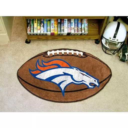 Denver Broncos Football Rug 20.5"x32.5"