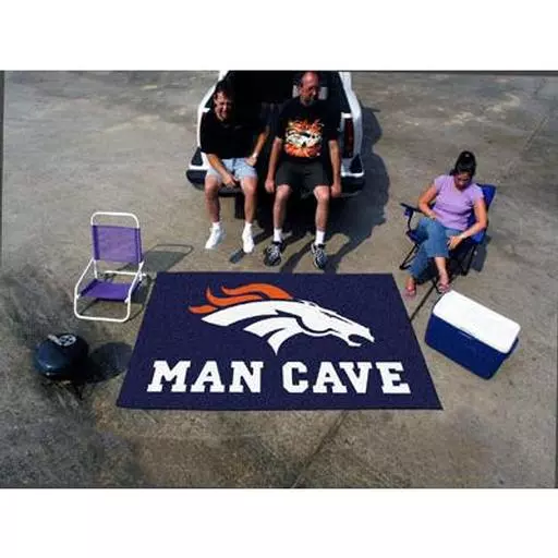 Denver Broncos Man Cave UltiMat Rug 5''x8''