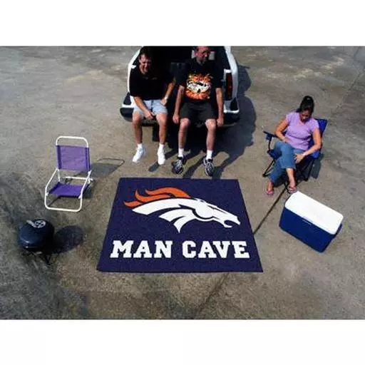 Denver Broncos Man Cave Tailgater Rug 5''x6''