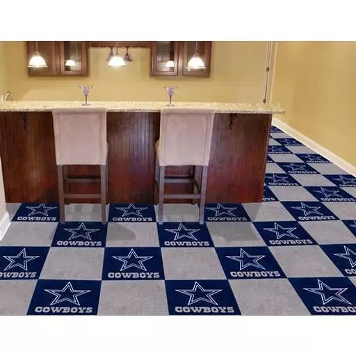 Dallas Cowboys Carpet Tiles 18"x18" tiles