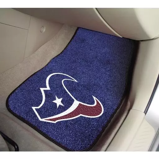 Houston Texans 2-piece Carpeted Car Mats 17"x27"