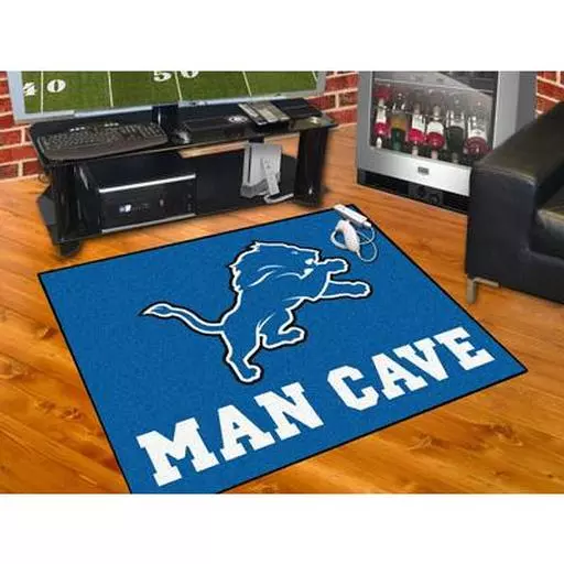 Detroit Lions Man Cave All-Star Mat 33.75"x42.5"