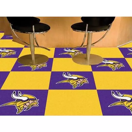 Minnesota Vikings Carpet Tiles 18"x18" tiles