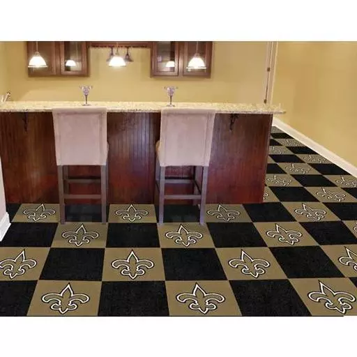 New Orleans Saints Carpet Tiles 18"x18" tiles