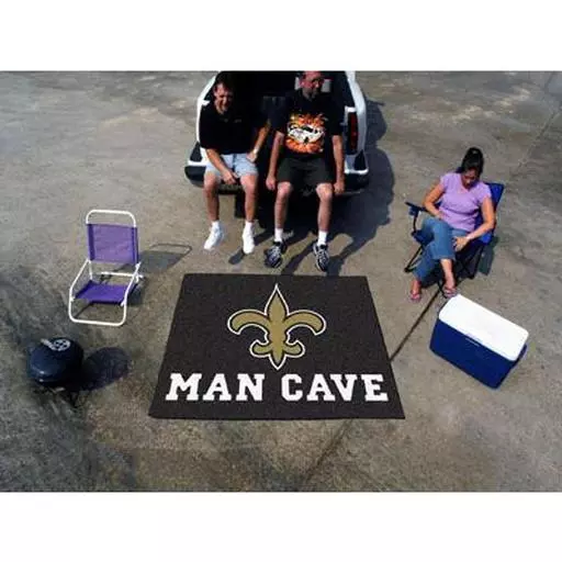 New Orleans Saints Man Cave Tailgater Rug 5''x6''