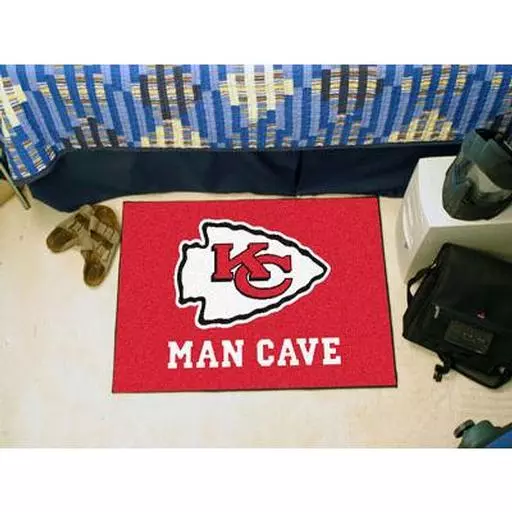 Kansas City Chiefs Man Cave Starter Rug 19"x30"