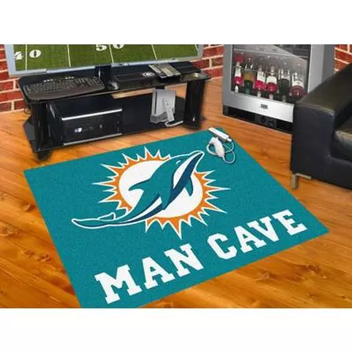 Miami Dolphins Man Cave All-Star Mat 33.75"x42.5"