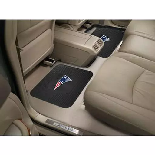 New England Patriots Backseat Utility Mats 2 Pack 14"x17"