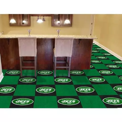 New York Jets Carpet Tiles 18"x18" tiles