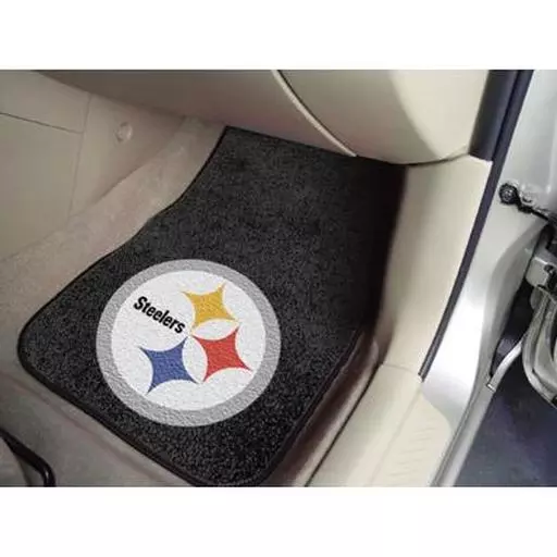 Pittsburgh Steelers 2-piece Carpeted Car Mats 17"x27"