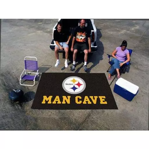 Pittsburgh Steelers Man Cave UltiMat Rug 5''x8''
