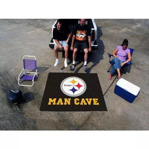 Pittsburgh Steelers Man Cave Tailgater Rug 5''x6''