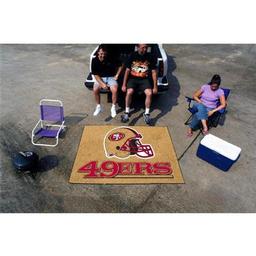 Click here to learn more about the San Francisco 49ers Tailgater Rug 5''x6''.