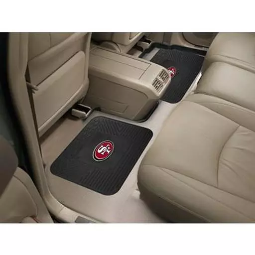 San Francisco 49ers Backseat Utility Mats 2 Pack 14"x17"