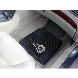 Click here to learn more about the St. Louis Rams Heavy Duty 2-Piece Vinyl Car Mats 17"x27".