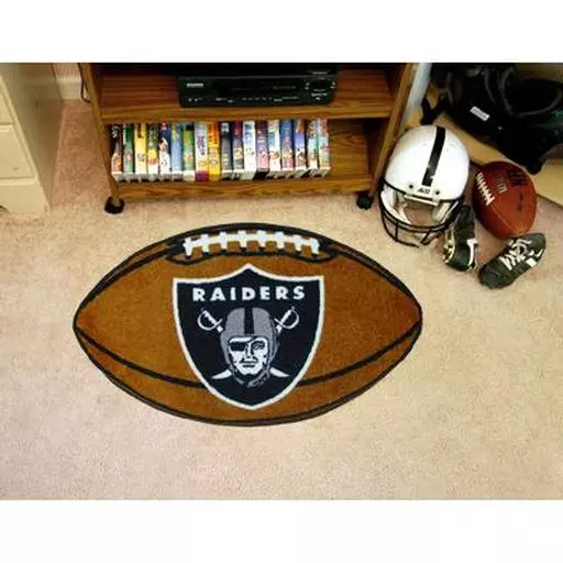 Oakland Raiders Football Rug