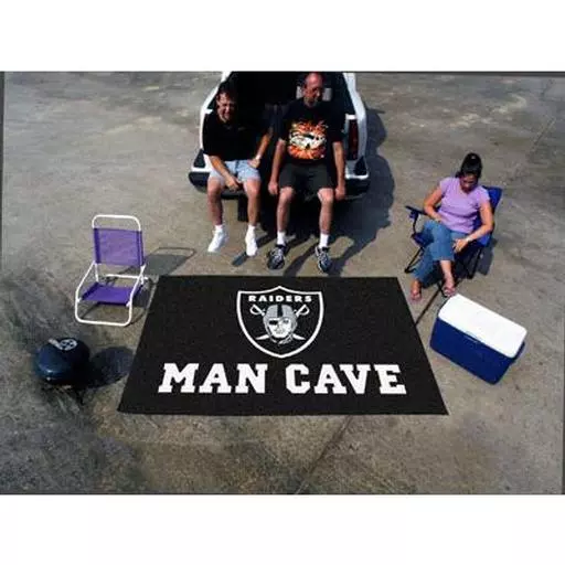 Oakland Raiders Man Cave UltiMat Rug 5''x8''