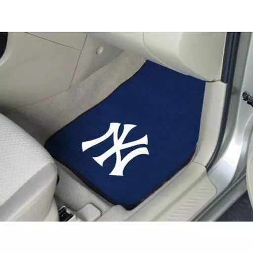 New York Yankees 2-piece Carpeted Car Mats 17"x27"