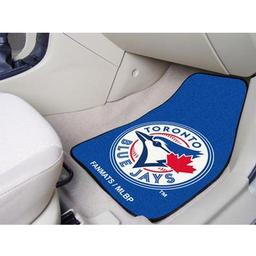 Click here to learn more about the Toronto Blue Jays 2-piece Carpeted Car Mats 17"x27".
