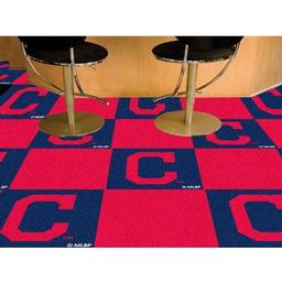 Click here to learn more about the Cleveland Indians "Block-C" Carpet Tiles 18"x18" tiles.