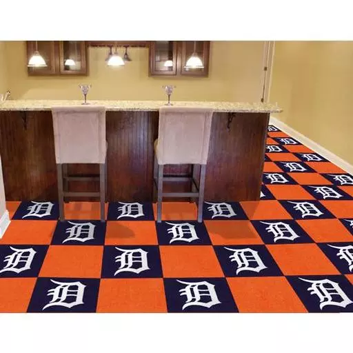 Detroit Tigers Carpet Tiles 18"x18" tiles