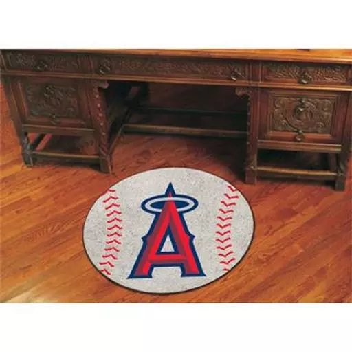 Los Angeles Angels Baseball Mat 27" diameter