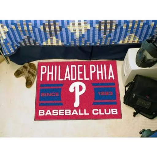 elphia Phillies Baseball Club Starter Rug 19"x30"