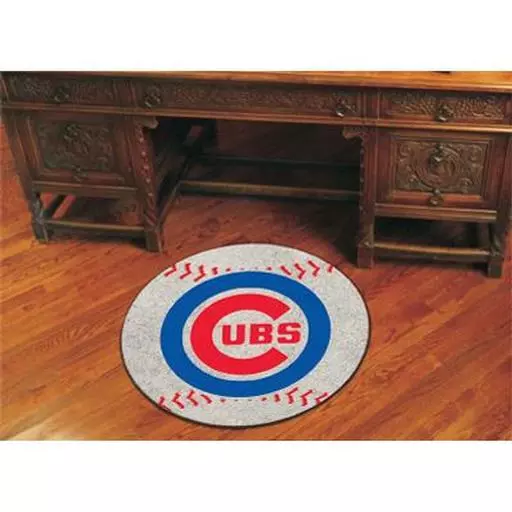 Chicago Cubs Baseball Mat 27" diameter