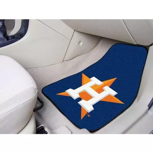 Houston Astros 2-piece Carpeted Car Mats 17"x27"
