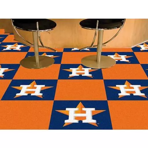 Houston Astros Carpet Tiles 18"x18" tiles
