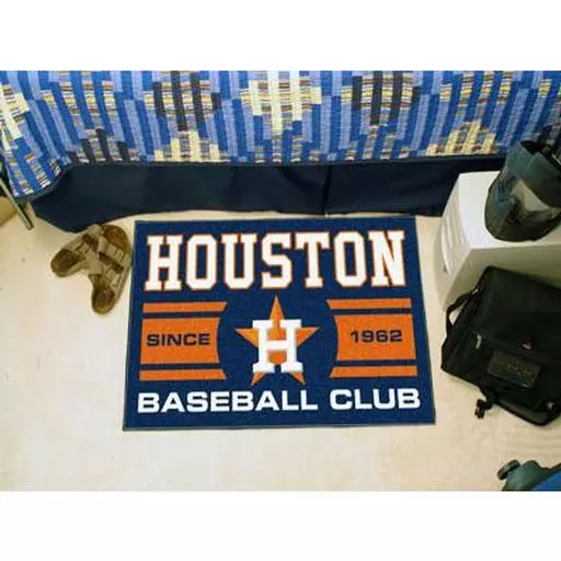 n Astros Baseball Club Starter Rug 19"x30"